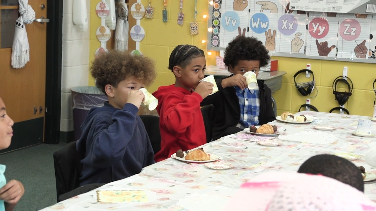 Liberty Elementary third graders celebrate ‘Alice in Wonderland’ with tea party